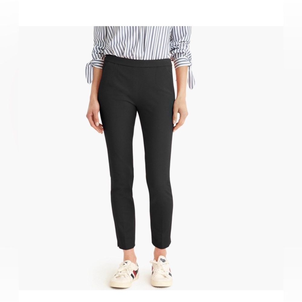 𝅺J. Crew Martie Black Cropped Ankle Pants Size 4